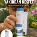 BUĞZ ABS Gövdeli Öğrenci ve Hobi Mikroskobu – Mavi Renk Yeni Nesil