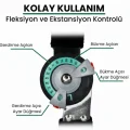 BUĞZ Açı Ayarlı Alüminyum Destekli Ortopedik Dizlik 0-120 Derece Hareket Kontrollü Model