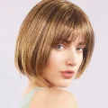 BUĞZ Açık Kahverengi Küt Parti Peruk Küt Saç - BUĞZ