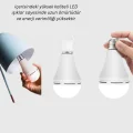 BUĞZ Acil Durumlar İçin Şarjlı LED Ampul 6400K Soğuk Beyaz 30 Watt Yeni Nesil