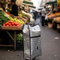 BUĞZ Ağır Yük Taşımaya Uygun Tekerlekli Market ve Pazar Çantası