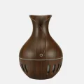 BUĞZ Ahşap Desenli Aromaterapi Difüzör 130 ml Ultrasonik ve 7 Renk LED Işıklı