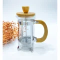 BUĞZ Ahşap Detaylı 350 ml Cam French Press