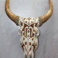 BUĞZ Ahşap Duvara Asmalı Bufalo Kafası