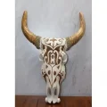  Ahşap Duvara Asmalı Bufalo Kafası