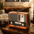 BUĞZ Ahşap Görünümlü Retro Bluetooth Radyo USB,AUX Ve SD Kart Girişli
