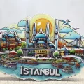 BUĞZ Ahşap İstanbul Temalı Magnet Alk4598