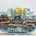 BUĞZ Ahşap İstanbul Temalı Magnet - Model 3