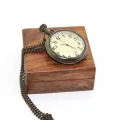 BUĞZ Ahşap Kutulu Pirinç Köstekli Saat Model 1