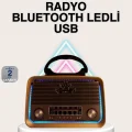 BUĞZ Ahşap Nostaljik Radyo Bluetooth USB SD Kart Destekli