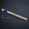 BUĞZ Ahşap Saplı Dövme Çelik Keser - Boyalı Sap - 400 Gram