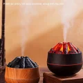 BUĞZ Ahşap Tasarımlı Soğuk Buhar Hava Nemlendirici ve Aroma Difüzörü, 300 ml Kapasiteli, Bej Renk