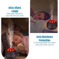 BUĞZ Ahşap Tasarımlı Soğuk Buhar Hava Nemlendirici ve Aroma Difüzörü, 300 ml Kapasiteli, Bej Renk