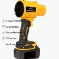 BUĞZ Ahv-18 Turbo Hava Üfleyici | 4 Kademe Hız | 21v 431w Kablosuz Blower | 32.000 Rpm’’