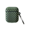 BUĞZ Airpods 2 (2.nesil) Spor Delikli Kılıf - Haki Yeşil-siyah