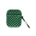 BUĞZ Airpods 2 (2.nesil) Spor Delikli Kılıf - Yeşil-siyah