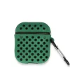 BUĞZ Airpods 2 (2.nesil) Spor Delikli Kılıf - Yeşil-siyah