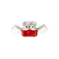 BUĞZ Airpods 3 (3.nesil) Basmalı Kılıf - Kırmızı-beyaz
