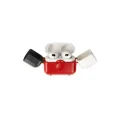 BUĞZ Airpods 3 (3.nesil) Basmalı Kılıf - Kırmızı-siyah-beyaz