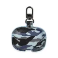 BUĞZ Airpods 3 (3.nesil) Çanta Kamuflaj Deri Kılıf - Mavi