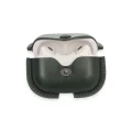 BUĞZ Airpods Pro 2 (2.nesil) Çanta Deri Kılıf - Haki Yeşil