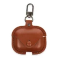 BUĞZ Airpods Pro 2 (2.nesil) Çanta Deri Kılıf - Taba