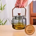 BUĞZ Akasya Saplı Demlik - 1200 ml - Borosilikat Cam