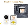 BUĞZ Akıllı Bebek Kamerası Monitörlü Karşılıklı Konuşma Özellikli Sıcaklık İzleme 2.4 İnç Bebek Kamerası - Lisinya