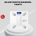 BUĞZ Akıllı Bluetooth Tartı – 8 Farklı Ölçüm Verisi, Otomatik Kişi Tanıma