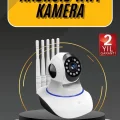  Akıllı Gece Görüşlü Sensörlü Wifi Kamera Telefondan Takip Edilebilir