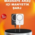 BUĞZ Akıllı Koruma Sistemli MagSafe Araç Tutucu iPhone 12/13/14 Uyumlu