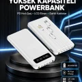 BUĞZ Akıllı LCD Ekranlı 20.000mAh Powerbank PD + USB + Type-C Yeni Nesil