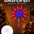 BUĞZ Akıllı RGB LED Havai Fişek Duvar Lambası Kumandalı ve Uygulama Kontrollü Yeni Nesil