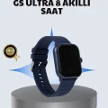 BUĞZ Akıllı Saat 360 mAh Çoklu Spor Modlu Lacivert Siyah Kordon
