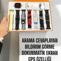 BUĞZ Akıllı Saat 7 Farklı Kordonlu Arama Cevaplayan Bildirim GPS Özelliği - BUĞZ