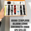 BUĞZ Akıllı Saat 7 Farklı Kordonlu Arama Cevaplayan Bildirim GPS Özelliği - BUĞZ