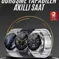  Akıllı Saat Adımsayar Nabız Ölçer Titreşim Özellikli Çağrı Cevaplama Sosyal Medya