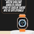  Akıllı Saat Amoled Ekran Bluetooth Bağlantılı Özel Tasarım Unısex