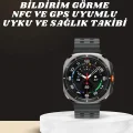 BUĞZ Akıllı Saat Amoled Ekran Bluetooth Bağlantılı Sağlık Takibi GPS Uyumlu