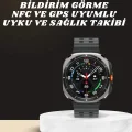 BUĞZ Akıllı Saat Amoled Ekran Bluetooth Bağlantılı Sağlık Takibi GPS Uyumlu - BUĞZ