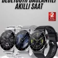 BUĞZ Akıllı Saat Amoled Ekran Bluetooth Bağlantılı Sesli Görüşme Nabız Ölçer