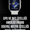  Akıllı Saat Android ve İOS Uyumlu NFC Ve GPS Özelliği Arama Cevaplayan