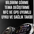  Akıllı Saat Bildirim Görme Amoled Ekran GPS Uyumlu Sesli Görüşme