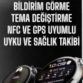  Akıllı Saat Bildirim Görme Amoled Ekran GPS Uyumlu Sesli Görüşme