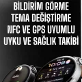 BUĞZ Akıllı Saat Bildirim Görme Amoled Ekran GPS Uyumlu Sesli Görüşme - BUĞZ