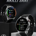 BUĞZ Akıllı Saat Bluetooth Bağlantılı Amoled Ekran Uyku ve Sağlık Takibi