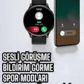BUĞZ Akıllı Saat Çok Fonksiyonlu Sesli Görüşme NFC Uyumlu Amoled Ekran