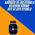 BUĞZ Akıllı Saat Çok Fonksiyonlu Unısex Sosyal Medya Girişli Bluetooth Bağlantılı Yeni Nesil