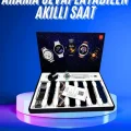 BUĞZ Akıllı Saat Çoklu Kordon Seçenekli Dokunmatik Ekran Nabız Sensörlü - BUĞZ