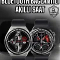 BUĞZ Akıllı Saat Dokunmatik Ekran Sesli Görüşme ve Bildirim Görme Sağlık Takibi